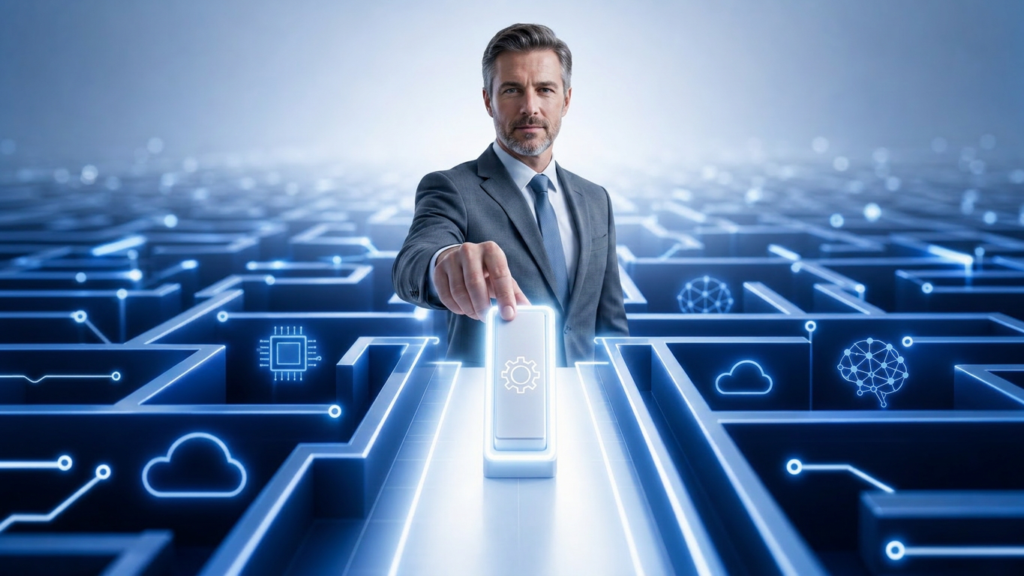 Business owner installing one AI workflow instead of building a full AI strategy